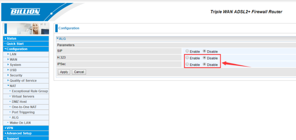 fortinet disable sip alg