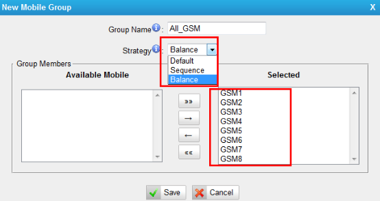  Create a Mobile Group on TG800